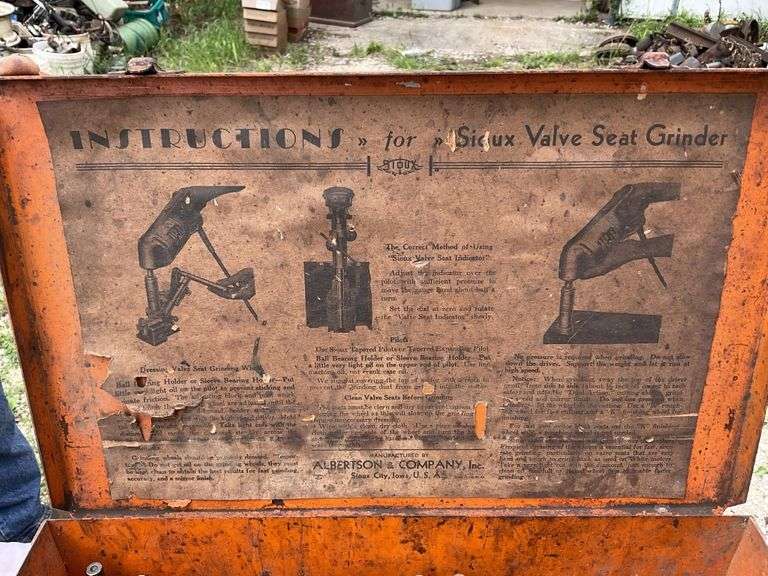Sioux Valve seat grinder Legacy Auction Company