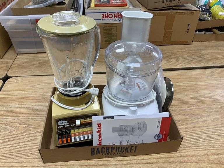 Sunbeam blender and KitchenAid food processor Legacy Auction Company