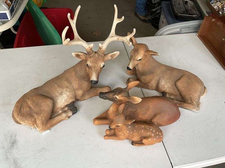 Deer and elk Figurines Legacy Auction Company