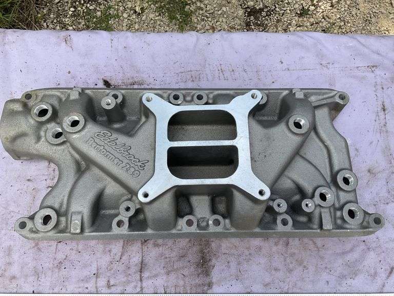 Edelbrock intake manifold And cam shaft Legacy Auction Company