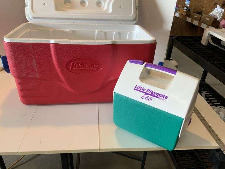 Coleman cooler, Igloo little cooler Legacy Auction Company