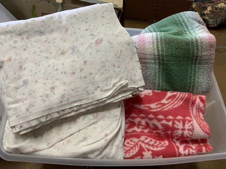 Flannel sheets and blankets Legacy Auction Company