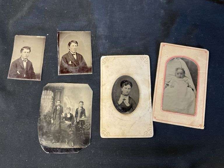 Antique tin photographs Legacy Auction Company