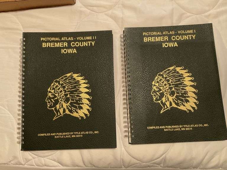 Bremer County Pictorial atlas volume one and two Legacy Auction Company