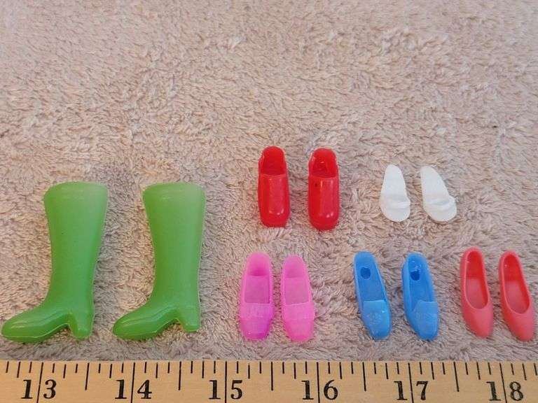 Vintage Barbie Doll Shoes (6 Pair) Legacy Auction Company