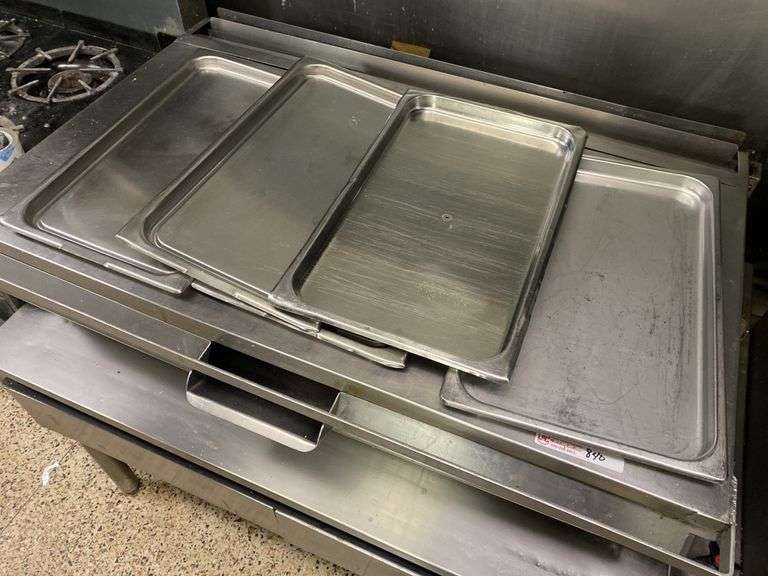 5 Stainless Steel Buffet Server Lids 21? X 13? Legacy Auction Company