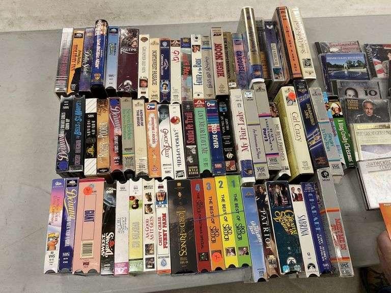 VHS tapes, CDS Legacy Auction Company