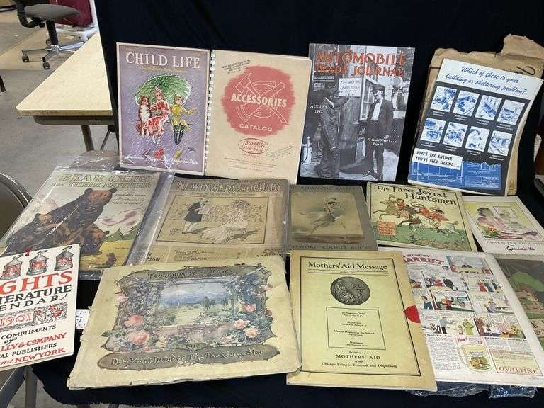 Miscellaneous vintage paper items Legacy Auction Company