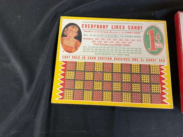 Vintage punch boards Legacy Auction Company