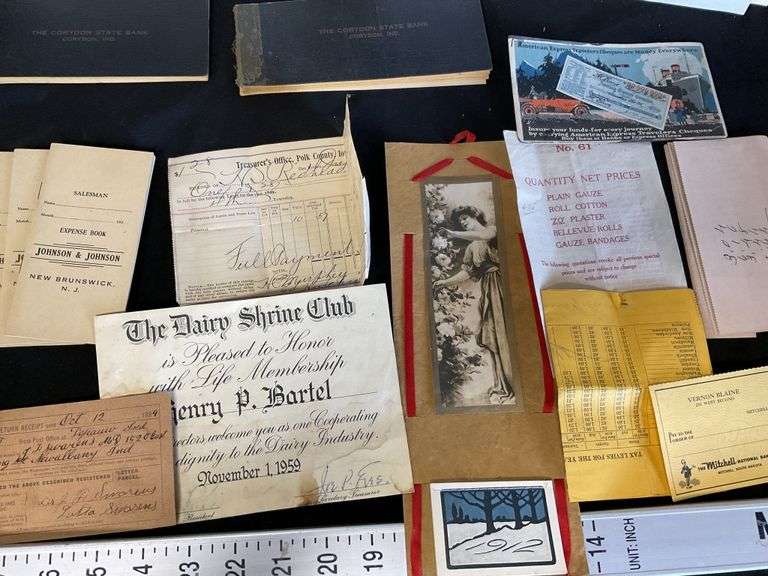 Vintage paper items Legacy Auction Company