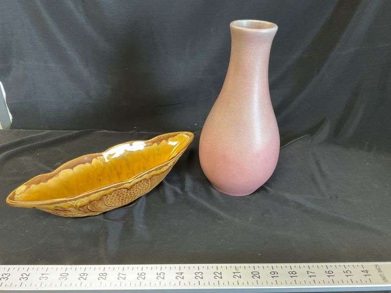 Pink vase, bowl Legacy Auction Company