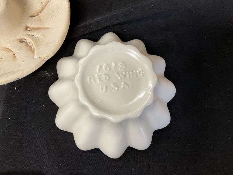 Red Wing candle holders Legacy Auction Company