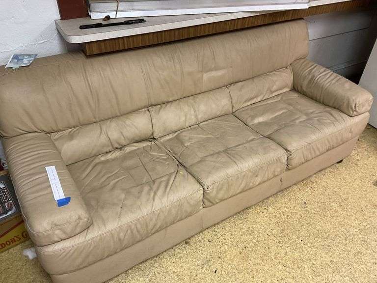 Leather couch Legacy Auction Company