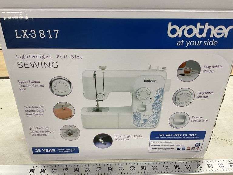 Brother light weight, fullsize sewing machine. Legacy Auction Company