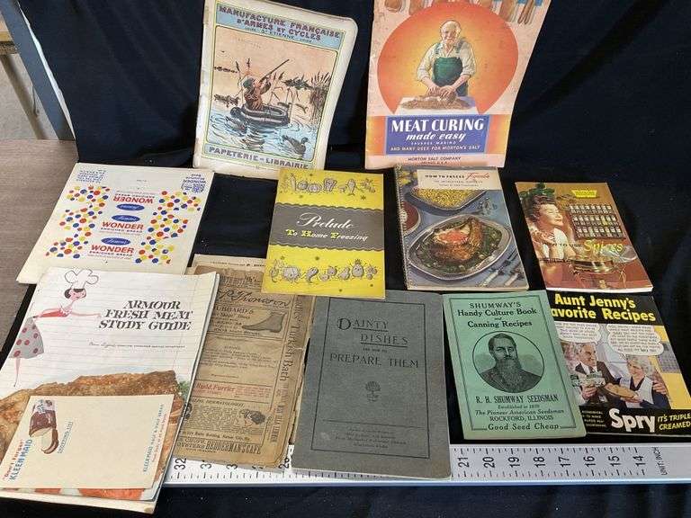 Vintage recipe books, etc Legacy Auction Company