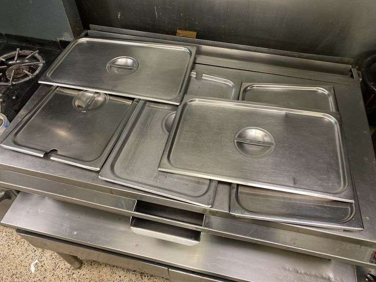 4 Stainless Steel Buffet Server Lids 21? X 13? Legacy Auction Company