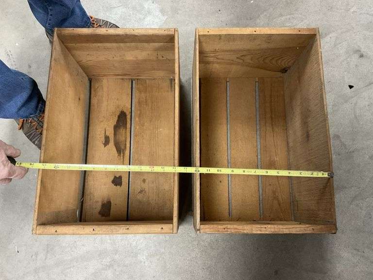 Two wood crates Legacy Auction Company