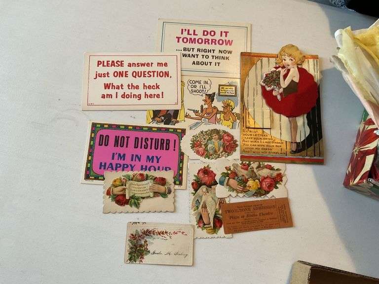 Vintage paper items Legacy Auction Company
