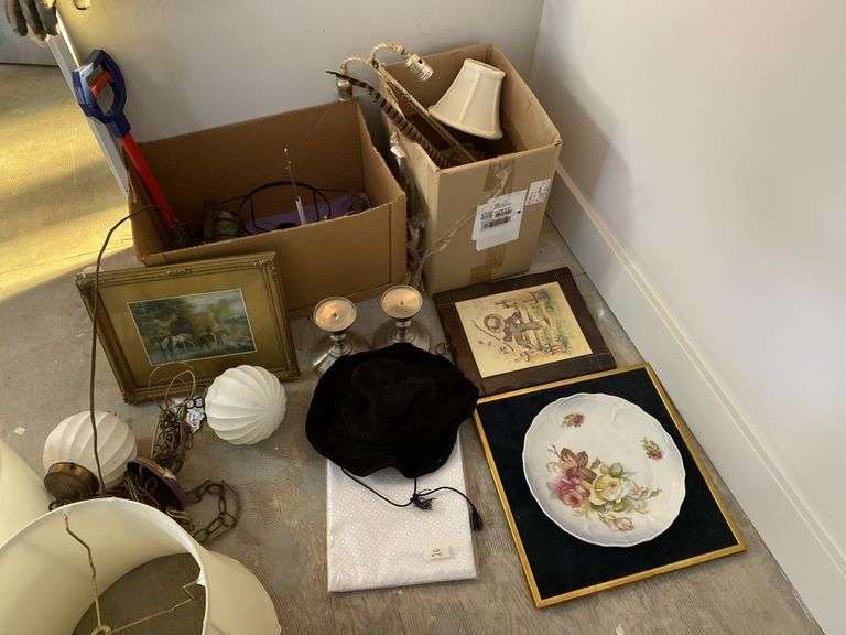 Assorted, lampshades, etc. Legacy Auction Company