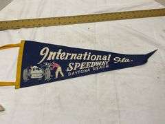Vintage international Speedway racing pennant - Legacy Auction Company
