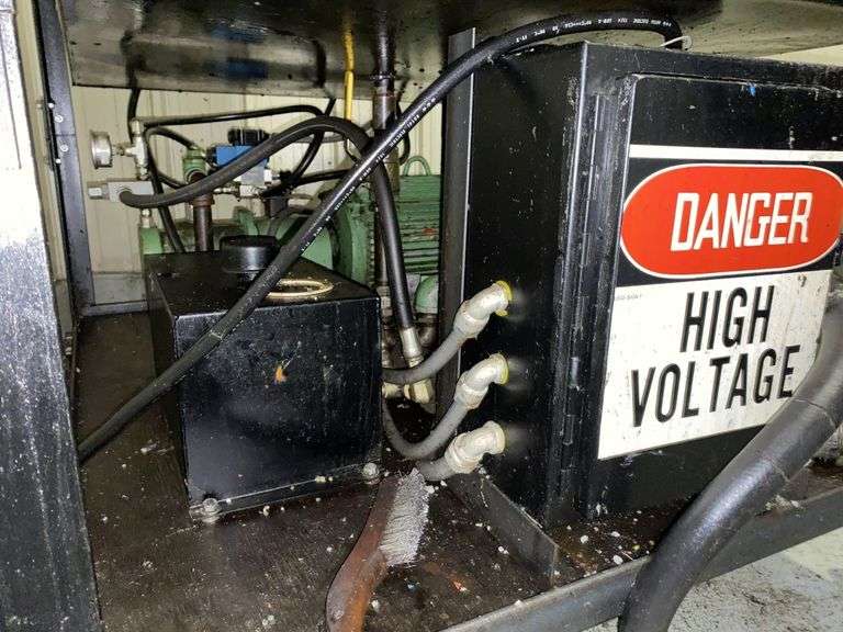 Used oil containment System with filter crusher & Legacy Auction Company