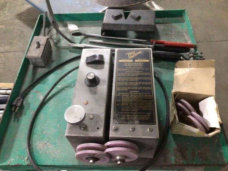 Tru Hone Knife sharpener with metal stand etc., Legacy Auction Company