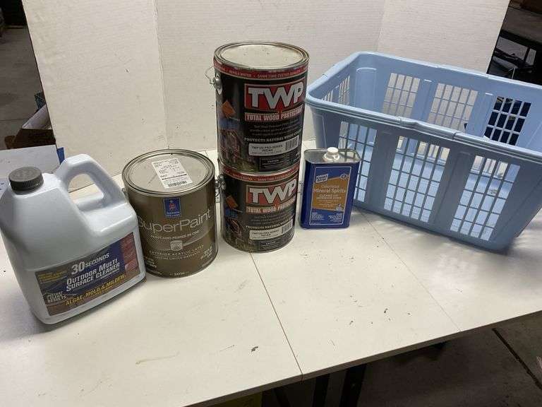 SherwinWilliams super paint, mold and mildew Legacy Auction Company