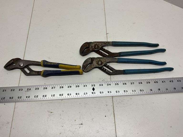 Adjustable pliers. Channel lock and vice grip Legacy Auction Company