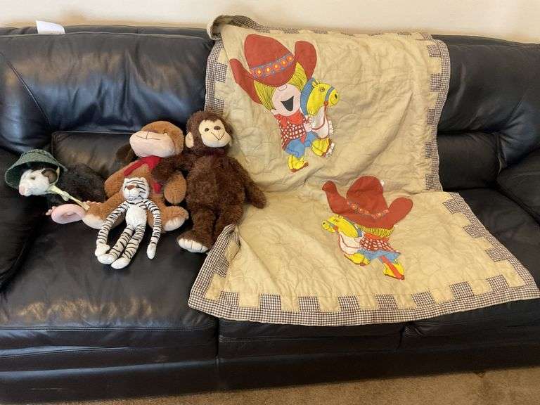 Soft toys and blanket. Needs repaired Legacy Auction Company