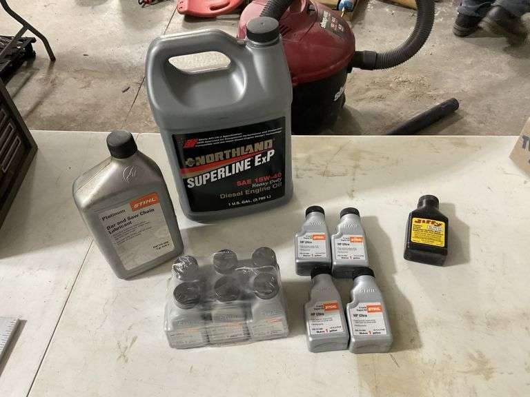 Stihl 2 cycle engine oil and bar and chainsaw lubricant etc. Legacy