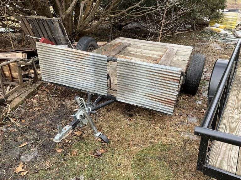 9’ 7 in. x 6’ homemade trailer, no registration Legacy Auction Company