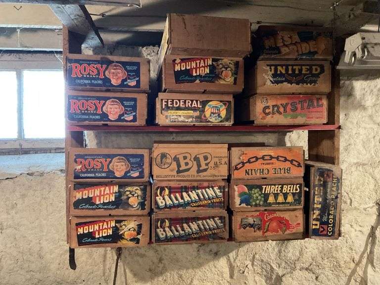 Fruit crates Legacy Auction Company