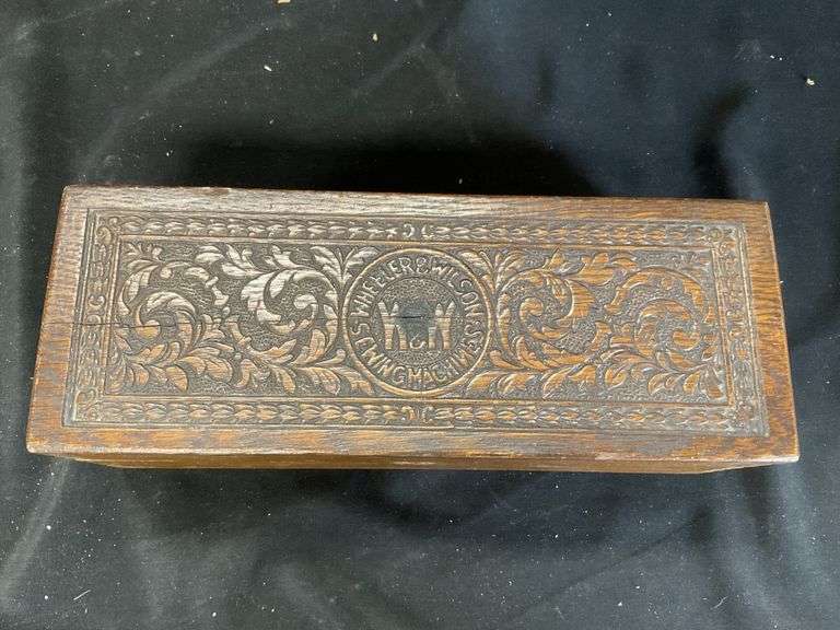 Wheeler and Wilson sewing machine box Legacy Auction Company