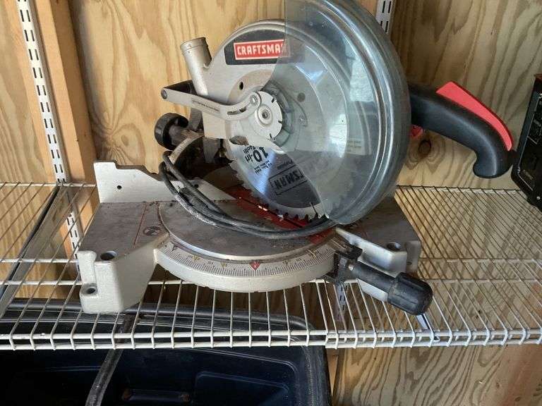 Craftsman 10 inch compound miter saw Legacy Auction Company