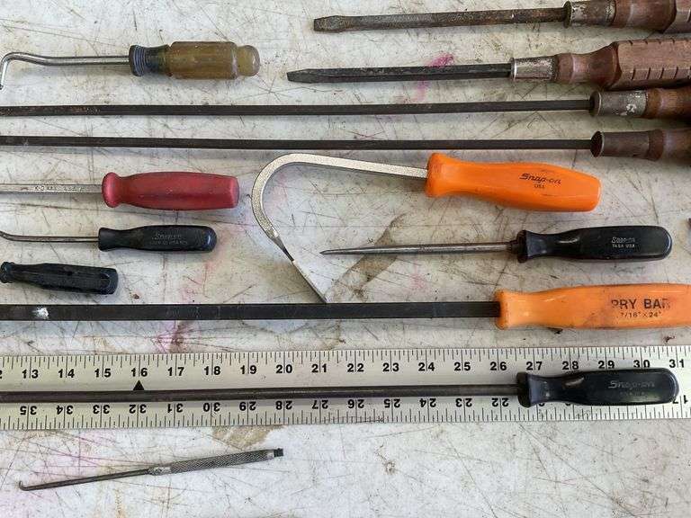 Snap on, long screwdrivers and bars etc Legacy Auction Company