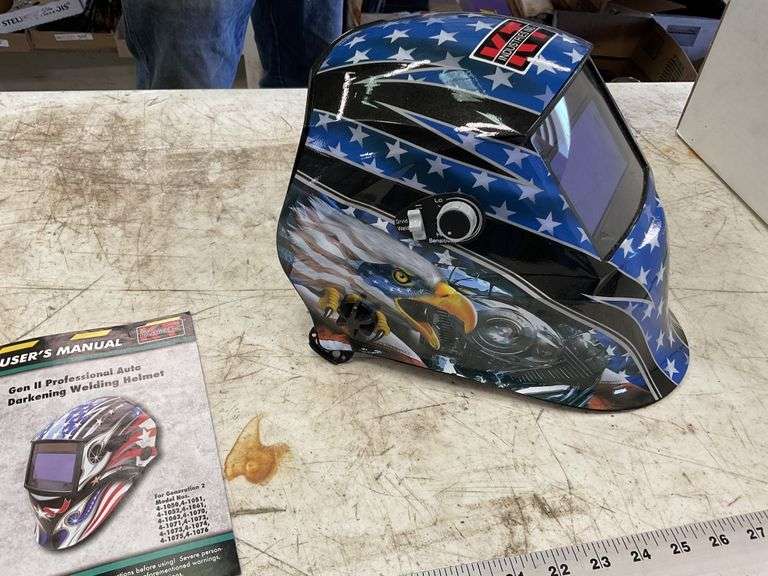 KT industries welding helmet with auto darkening Legacy Auction Company