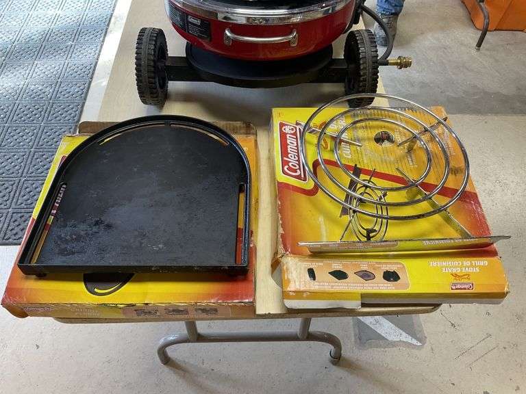 Coleman road trip grill w accessories legacy auction company