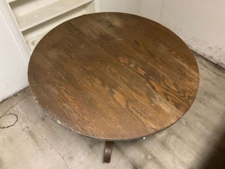 Two oak tables and chair Legacy Auction Company