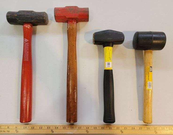 "3" Sledge Hammers & Rubber Mallet Legacy Auction Company