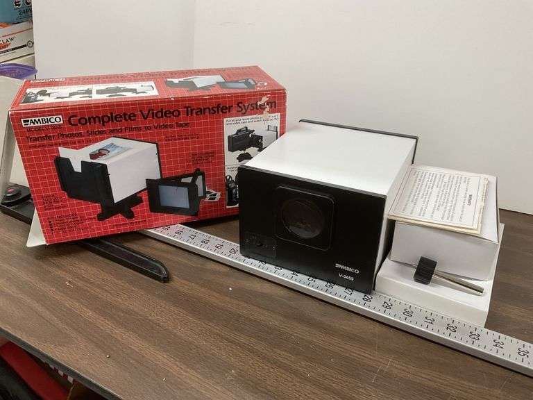Ambico complete video transfer system, NIB & slide projector Legacy