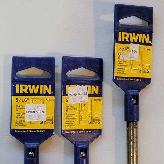 Irwin Hammer Drill Bits (New) Legacy Auction Company