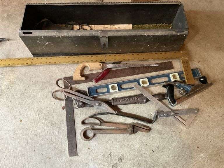 Woodworking tools with box Legacy Auction Company