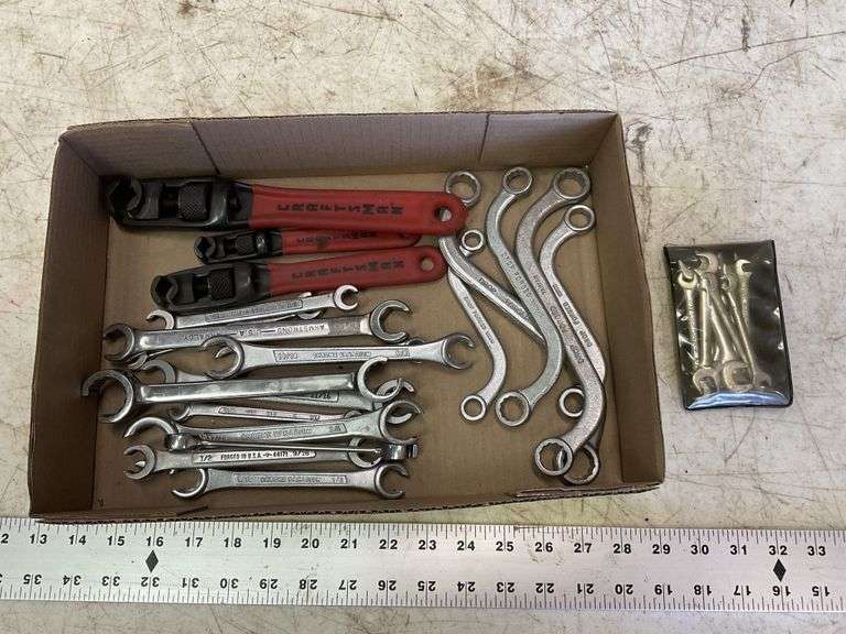 Standard adjustable and box end wrenches Legacy Auction Company