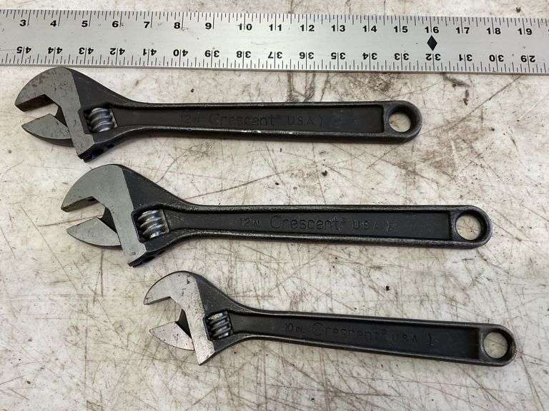 Three crescent wrenches Legacy Auction Company