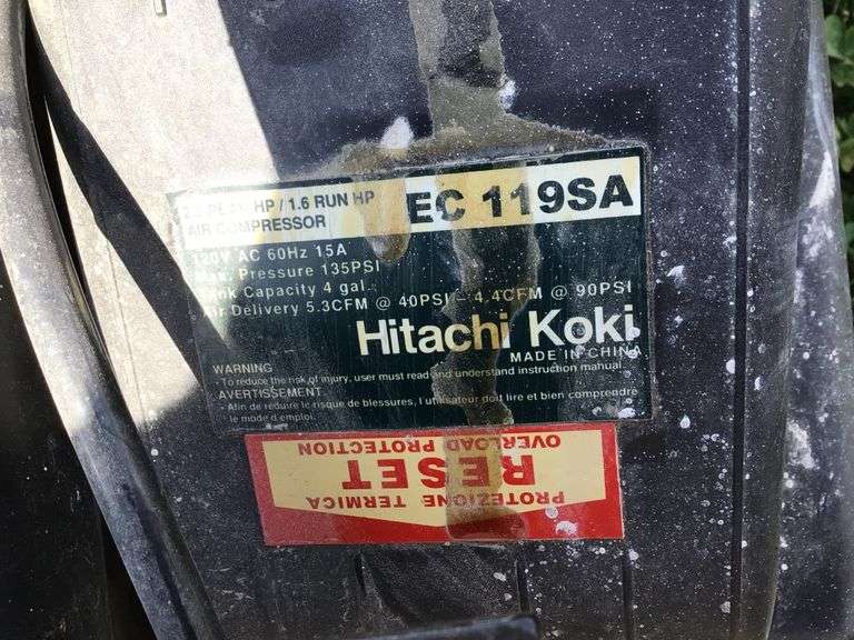 Hitachi Air compressor Legacy Auction Company