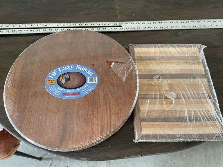 Lazy Susan, cutting board Legacy Auction Company
