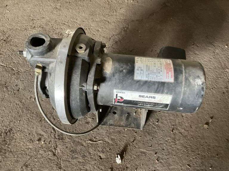 Sears Hydro glass convertible jet pump Legacy Auction Company