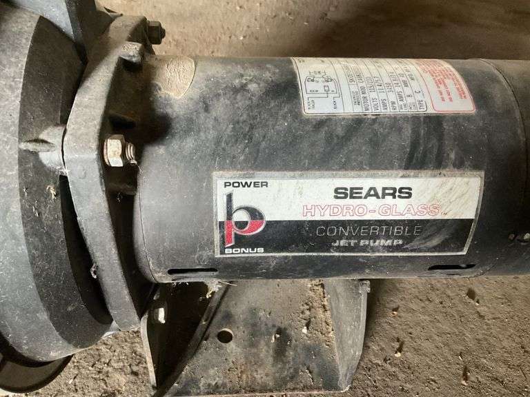 Sears Hydro glass convertible jet pump Legacy Auction Company