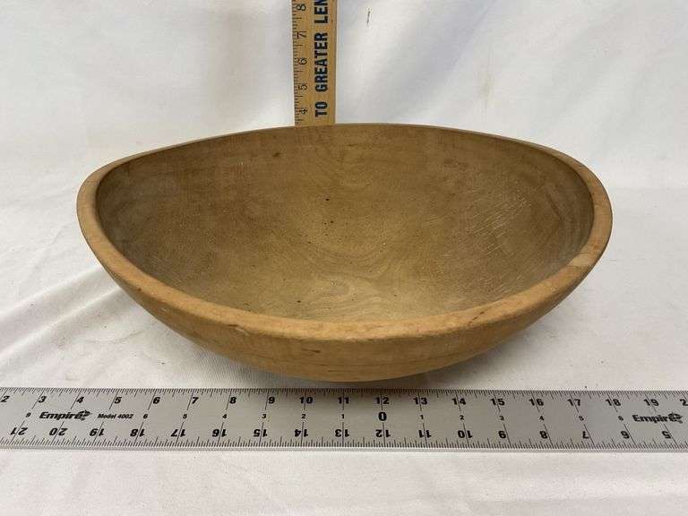 Wood bread bowl Legacy Auction Company