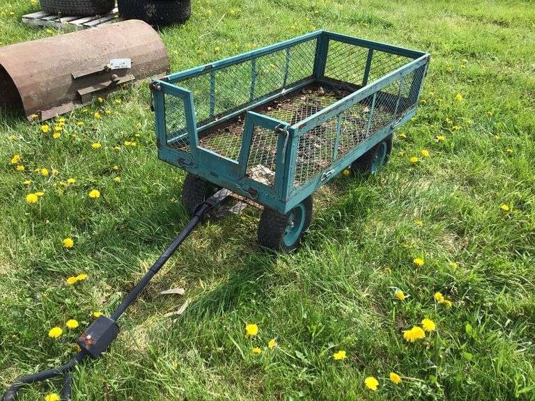 Metal garden wagon 4ft x 2ft Legacy Auction Company